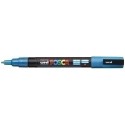 UNIBALL MARCADOR POSCA PC-3ML PUNTA CÓNICA 0,9 - 1,3 MM AZUL CLARO PURPURINA