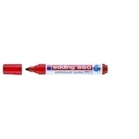 ROTUL.PIZAR.EDDING 660  ROJO