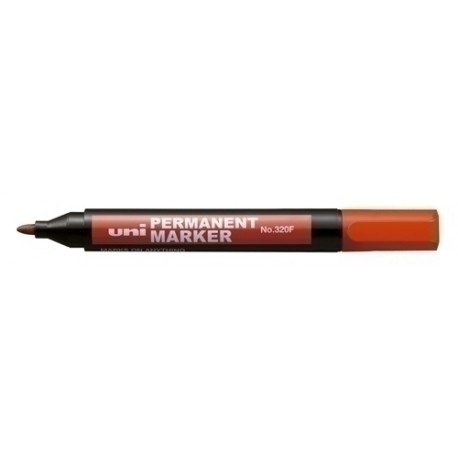 UNI-BALL - ROTUL.UNI NO.320F MARKER 3,0 mm ROJO - Pack de 12 unidades - 198101000