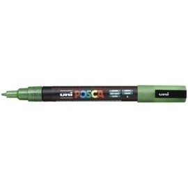 UNIBALL MARCADOR POSCA PC-3ML PUNTA CÓNICA 0,9 - 1,3 MM VERDE PURPURINA