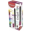 ROTUL.MAPED GRAPH PEPS STRAWBERRY - Pack de 12 unidades