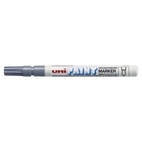 MARCADOR UNI-BALL UNI PAINT PX-21 GRIS - Pack de 12 unidades