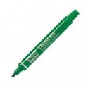 PENTEL PEN N50-BE MARCADOR PERMANENTE CUERPO ALUMINIO VERDE Y PUNTA MEDIA CONICA -12U-