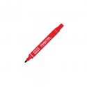 PENTEL PEN N50-BE MARCADOR PERMANENTE CUERPO ALUMINIO ROJO Y PUNTA MEDIA CONICA -12U-