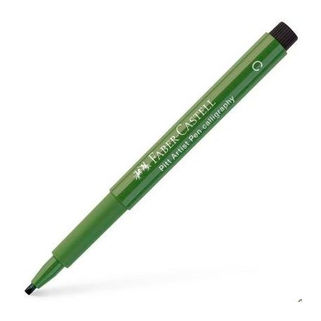 FABER CASTELL ROTULADOR PITT ARTIST PEN CALLIGRAPHY VERDE ÓXIDO CROMO -10U-