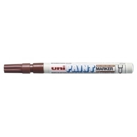 MARCADOR UNI-BALL UNI PAINT PX-21 MARRON - Pack de 12 unidades