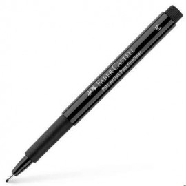 FABER CASTELL ROTULADOR PITT ARTIST PEN M PERMANENTE NEGRO -10U-