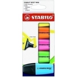 ROTUL.FLUOR STAB.BOSS MINI EST.5 - Pack de 10 unidades