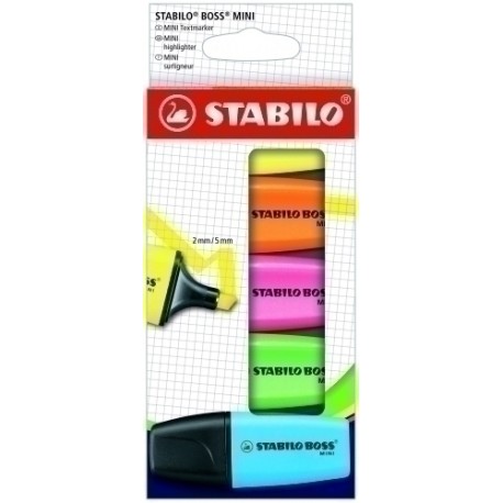 ROTUL.FLUOR STAB.BOSS MINI EST.5 - Pack de 10 unidades