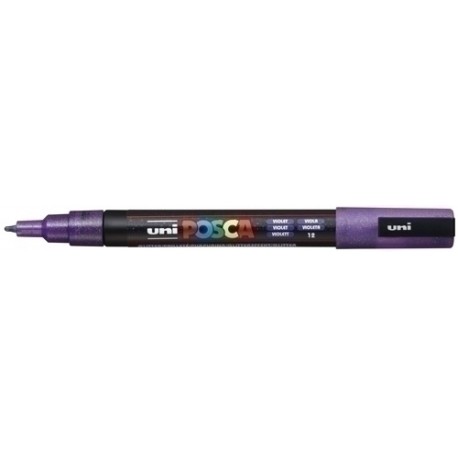 UNIBALL MARCADOR POSCA PC-3ML PUNTA CÓNICA 0,9 - 1,3 MM VIOLETA PURPURINA