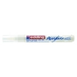 ROTUL.EDDING 5100 ACRYLIC 2-3 mm BLANCO - Pack de 10 unidades