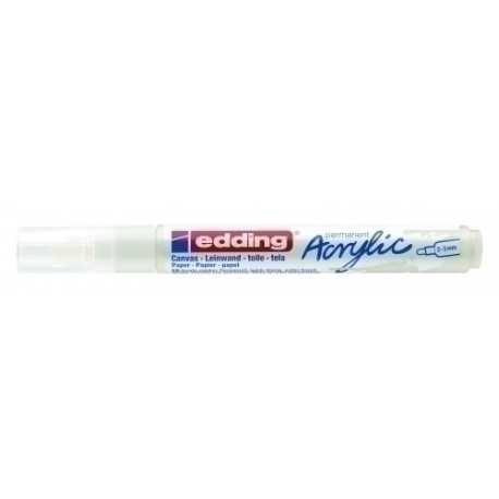 ROTUL.EDDING 5100 ACRYLIC 2-3 mm BLANCO - Pack de 10 unidades