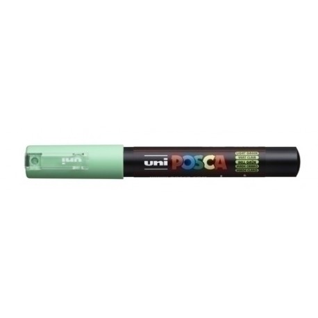 UNIBALL MARCADOR POSCA PC-1M NO PERMANENTE PUNTA FINA 0.7MM VERDE CLARO