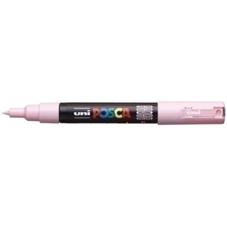 UNIBALL MARCADOR POSCA PC-1M NO PERMANENTE PUNTA FINA 0.7MM ROSA CLARO