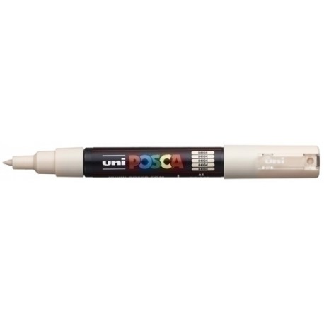 UNIBALL MARCADOR POSCA PC-1M NO PERMANENTE PUNTA FINA 0.7MM BEIGE