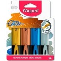 ROTUL. FLUOR MAPED PEPS METAL P/4 - Pack de 12 unidades