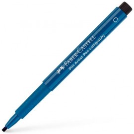 FABER CASTELL ROTULADOR PITT ARTIST PEN CALLIGRAPHY AZUL DE IDANTRENO -10U-