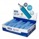 MILAN MARCADOR FLUORESCENTE FLUO AZUL PUNTA BISELADA -12UD-