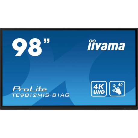 iiyama PROLITE Pizarra de caballete digital 2,49 m (98'') LED Wifi 400 cd / m² 4K Ultra HD