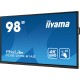 iiyama PROLITE Pizarra de caballete digital 2,49 m (98'') LED Wifi 400 cd / m² 4K Ultra HD