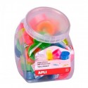 APLI CINTA ADHESIVA TRANSPARENTE 19MM X 20M COLORES SURTIDOS FLUORESCENTES -EXPOSITOR 50U-