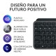 Logitech MX Keys S Combo teclado Ratón incluido RF Wireless + Bluetooth Grafito