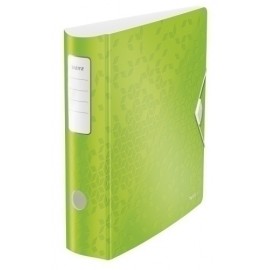 ARCHIVADOR LEITZ WOW A4 180º 80mm VERDE - Pack de 5 unidades