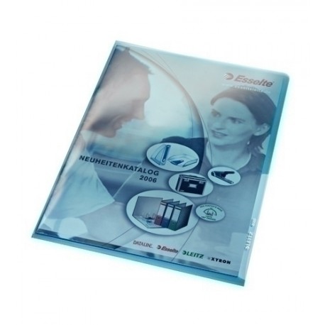 DOSS.ANG.RECT.LEITZ PVC 150µ A4 AZUL