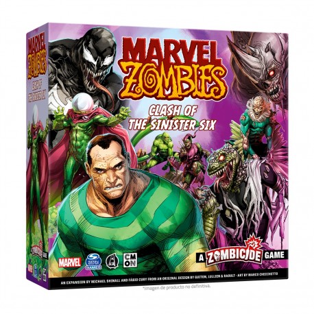 Juego de mesa marvel zombies: clash of the sinister six pegi 14