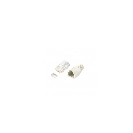 Equip 121175 conector RJ-45 Transparente, Blanco