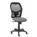 Silla Alocén malla negra asiento bali gris