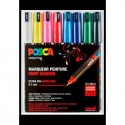 UNIBALL ESTUCHE BASIC MARCADOR POSCA PC-1MR/8C -8U-