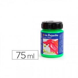 PINTURA FLUORESCENTE F-06 VERDE CESPED. 75ML LA PAJARITA 116516