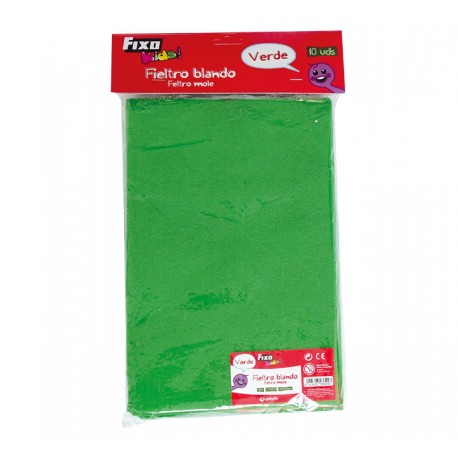 B.10U FIELTRO FIXO 20X30 VERDE 00040020