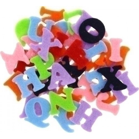 FIGURAS FIELTRO ADHES.LETRAS PACK 100