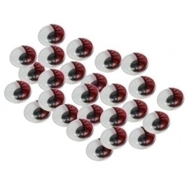 OJOS MOVILES SMART ROJO 18 mm. PACK de 2