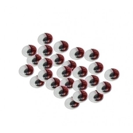 OJOS MOVILES SMART ROJO 12 mm. PACK 40