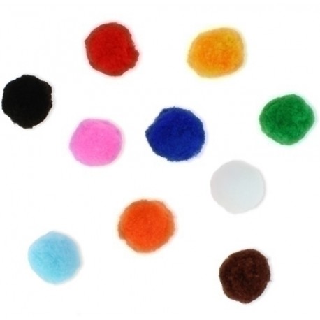 POM POM COLORES 5 cm. PACK 52