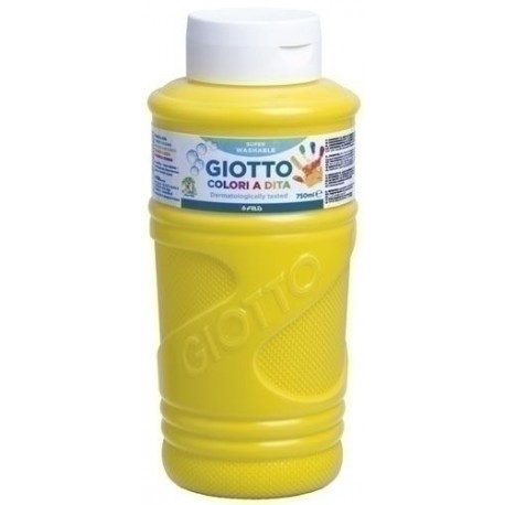 GIOTTO PINTURA DE DEDOS DE 750 ML COLOR AMARILLO