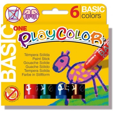 ESTUCHE BASIC ONE 6 COLORES SURTIDOS PLAYCOLOR 10711