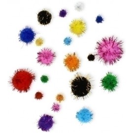 POM POM COLORES BRILLANTES PACK 100