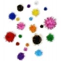 POM POM COLORES BRILLANTES PACK 100