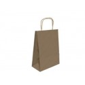 BOLSA PAPEL CON ASAS KRAFT MARRON M 27X12X37 CM BISMARK 329838