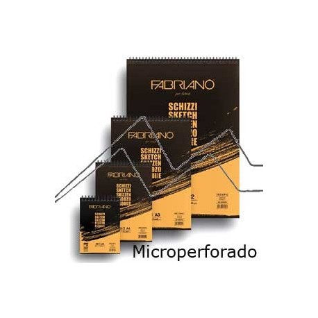 BLOC ESPIRAL MICROPERFORADO PARA ESBOZO A5 90 GR 60 HOJAS. FABRIANO F56614821