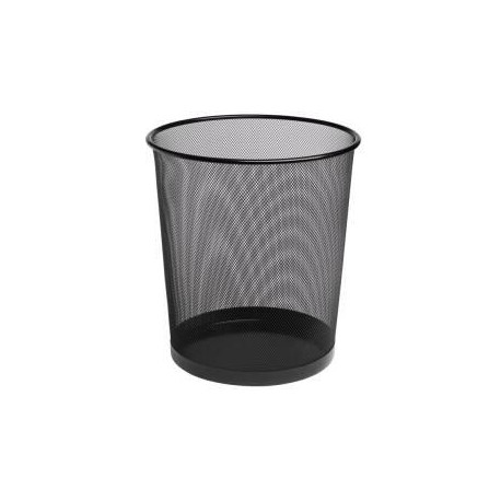 BISMARK PAPELERA DE REJILLA BASICA  PEQUEÑA 12 LITROS 275X210 MM NEGRO