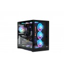 TALIUS CAJA PC GAMING ZEUS BLACK. VENTANA CRISTAL TAL-ZEUS