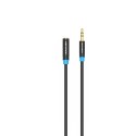 Vention Cable Estéreo VAB-B06-B050-M/ Jack 3.5 Macho - Jack 3.5 Hembra/ 50cm/ Negro