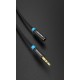 Vention Cable Estéreo VAB-B06-B050-M/ Jack 3.5 Macho - Jack 3.5 Hembra/ 50cm/ Negro