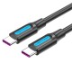 Vention Cable USB 2.0 5A Tipo-C COTBF/ USB Tipo-C Macho - USB Tipo-C Macho/ 1m/ Negro