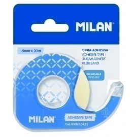 CINTA ADHESIVA MILAN 33x19 c/DISPENSADOR - Pack de 12 unidades